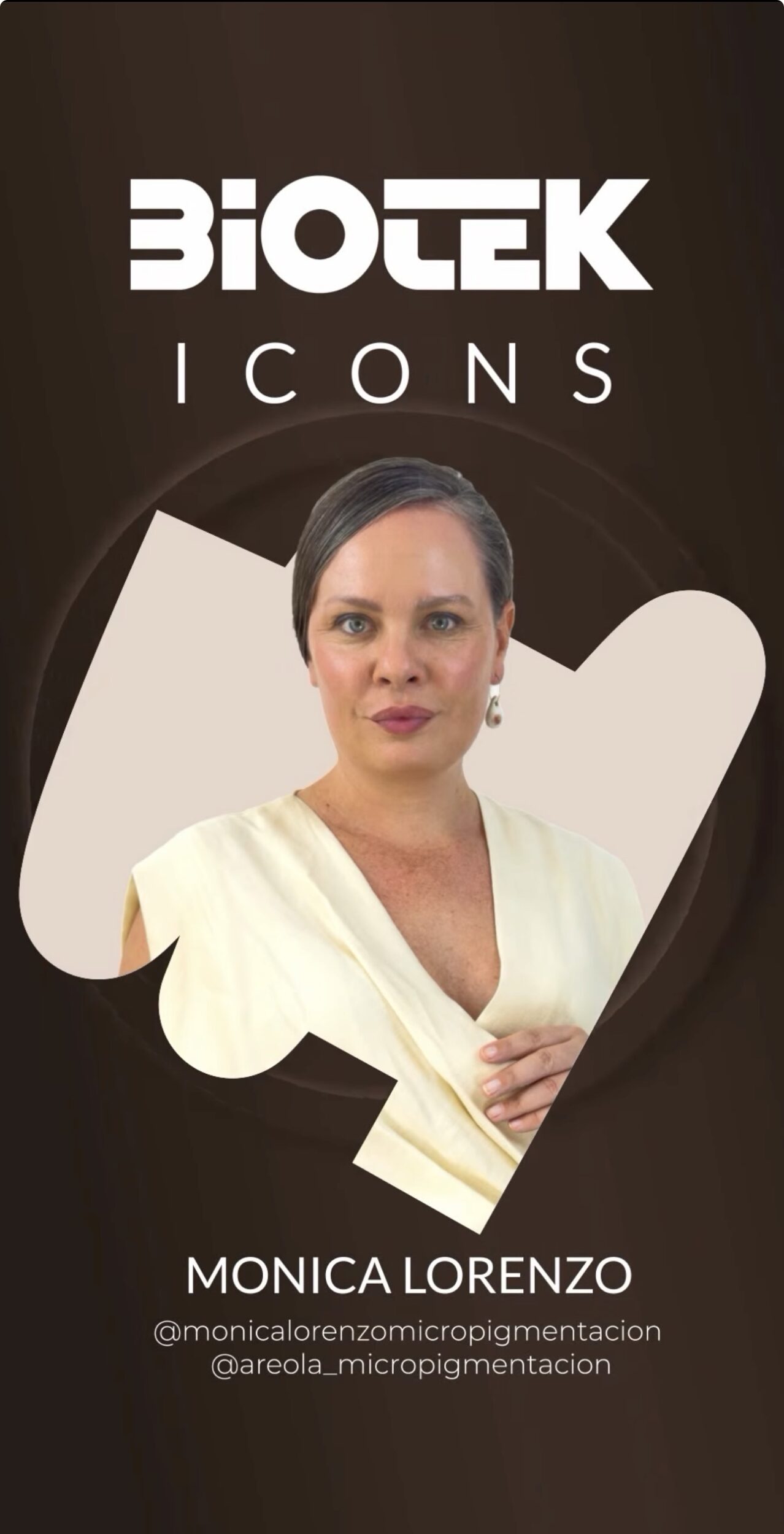 Mónica Lorenzo micropigmentación, artista de habla hispana con recorrido internacional, nombrada ICON Biotek por su talento y resultados naturales y personalizados.